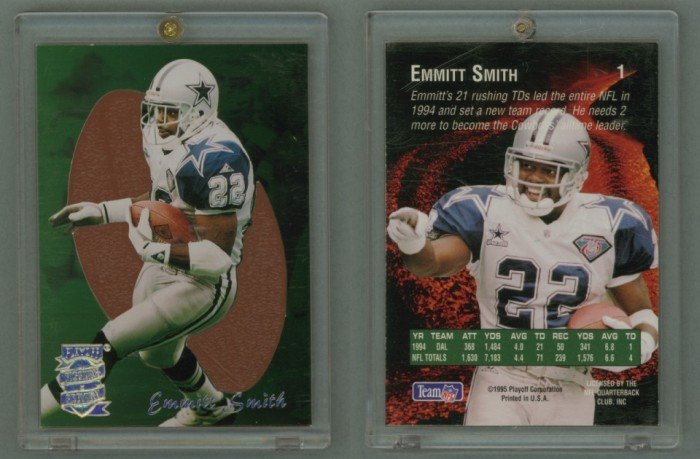 1995 Absolute Prime Pigskin Previews # 1 EMMITT SMITH