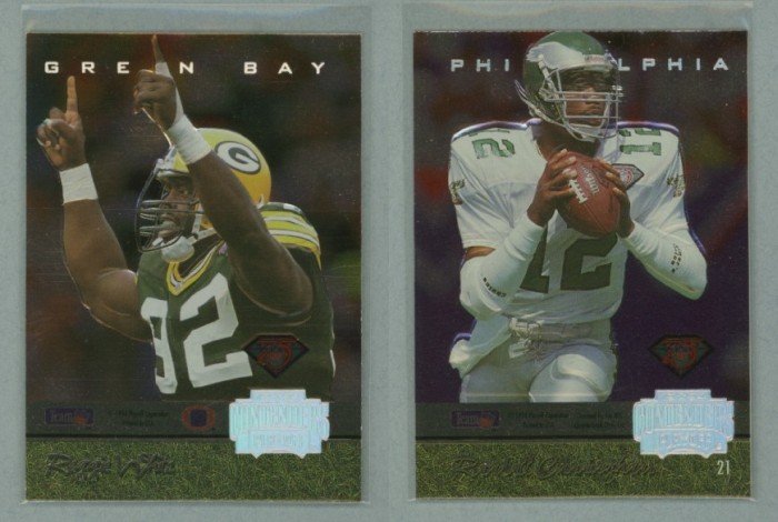 1994 Playoff Contenders Back-to-Back # 21 REGGIE WHITE and RANDALL CUNNINGHAM -- MINT