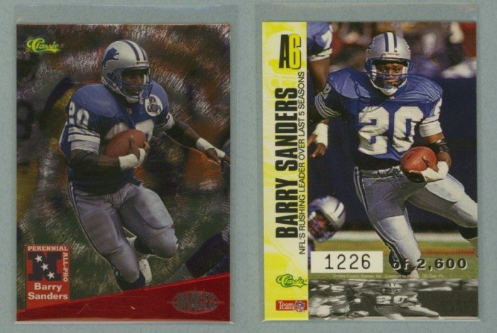 1994 Images All-Pro # A6 BARRY SANDERS #d 1226 of 2600 -- MINT