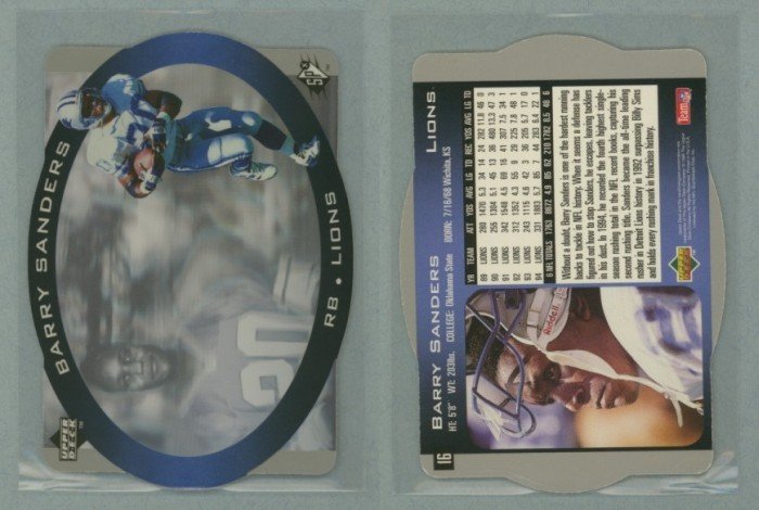 1996 SPx # 16 BARRY SANDERS -- MINT