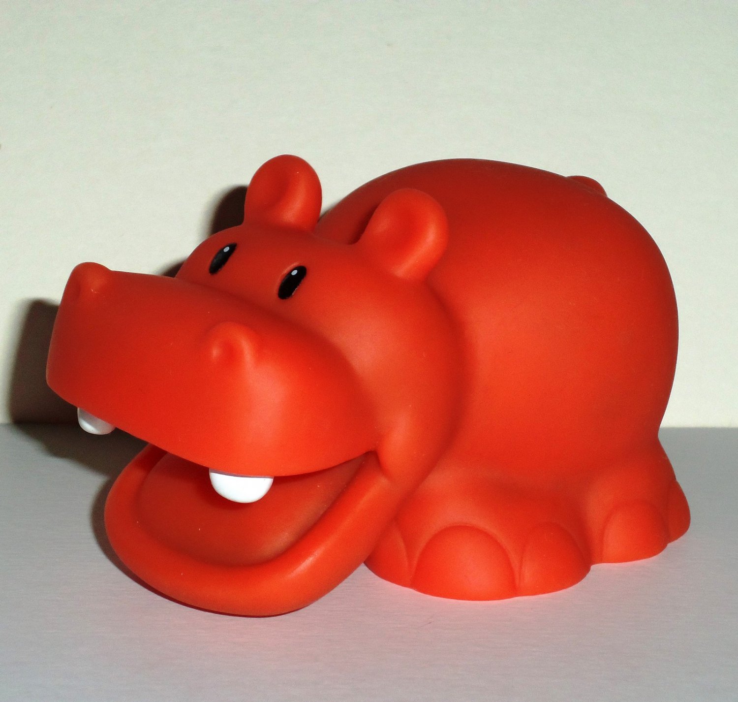Infantino Hard Vinyl Hippo Toy Hippopotamus Loose Used