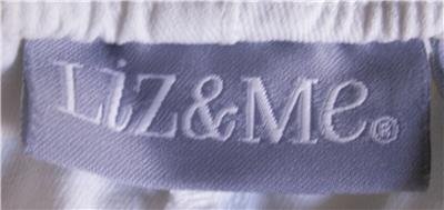LIZ & ME WHITE COTTON CROPPED PANTS WOMEN'S PLUS SIZE 3X EASY WEAR/EASY CARE!