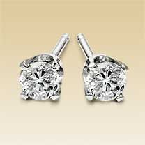 diamond stud earrings