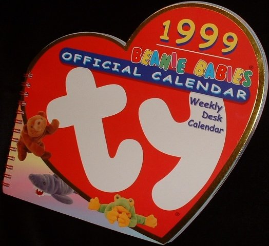 TY Beanie Babies Weekly Desk Calendar 1999