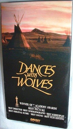 Dances with Wolves VHS Kevin Costner Mary McDonnell Dated 1990 Factory Sealed