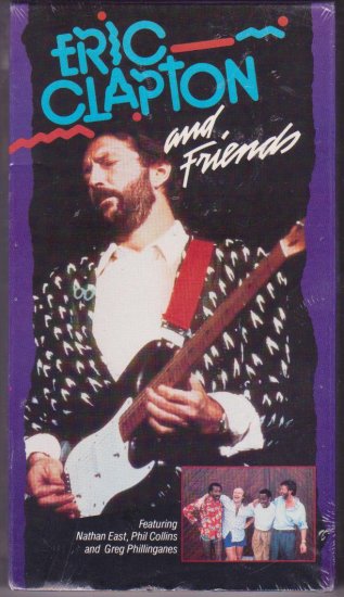 Eric Clapton and Friends VHS Video Phil Collins Live Music Concert Dated 1988