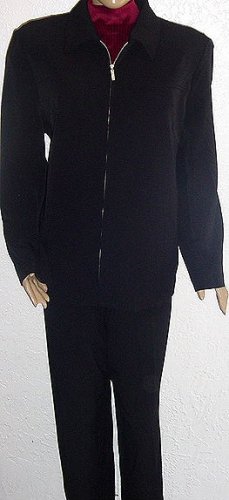 DIALOGUE Black Jacket and Pants SZ 20