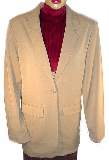 TRAVELSMITH Travel Smith Toffee Blazer L(14-16) NWT