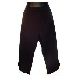 DENIM AND COMPANY Black Classic Waist Crosstretch Capri Pants SZ 3X