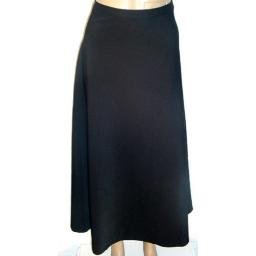 JONES ELEMENTS Black Stretch Solid Fluted Long Skirt SZ 22