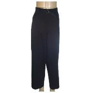DENIM AND COMPANY Black Stretch Denim Pull-on Pants w/ Tab Detail SZ 1X