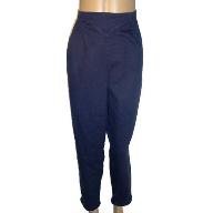 DENIM AND COMPANY Navy Stretch Denim Front V-yoke Pull-on Pants SZ 1X