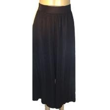 SUSAN GRAVER Black Knit Gauchos w/ Lettuce Hem 2X