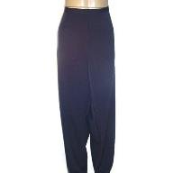 DIALOGUE Navy Tru-Waist Side Zip Pants SZ 22