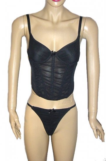 SUSAN LUCCI 2 PC Bustier and Matching Thong SZ Small