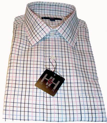 Hilliard and Hanson Men's Long Sleeve Dress Shirt SZ 17-17 1/2 NEW