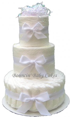 3 Tier Undecorated, Do It Yourself Diaper Cake