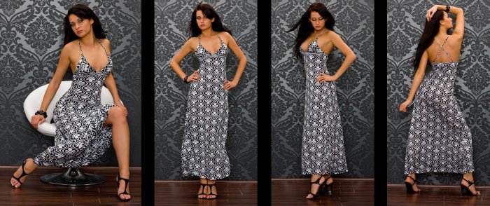 LONG CEEBRITY EVENING DRESS BLACK COLOUR