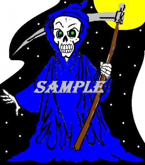 Reaper Halloween Die Cut Window Prop