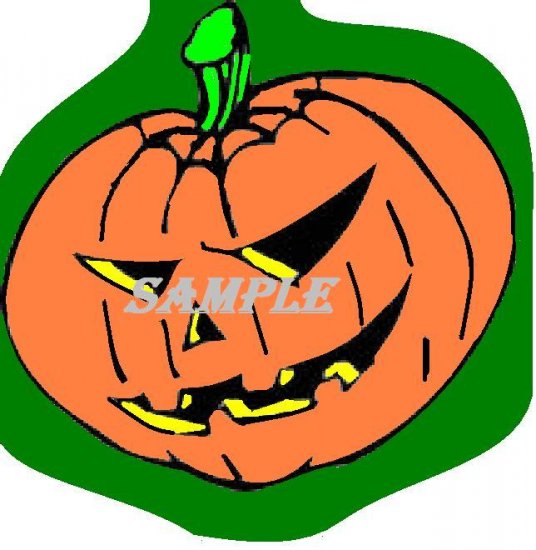Evil Jacko Lantern Halloween Die Cut Window Prop