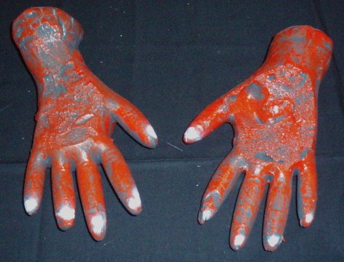 Severed & Chard Hands Halloween Haunted House Prop Props