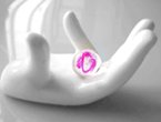 Crystal Soil Photo Beads Pastel Pink