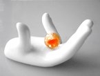 Crystal Soil Photo Beads Pastel Orange