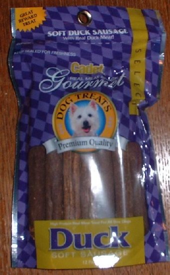 Cadet Brand Duck Sausage treats 12 pack