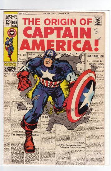 Captain America # 109 VF/NM to NM-