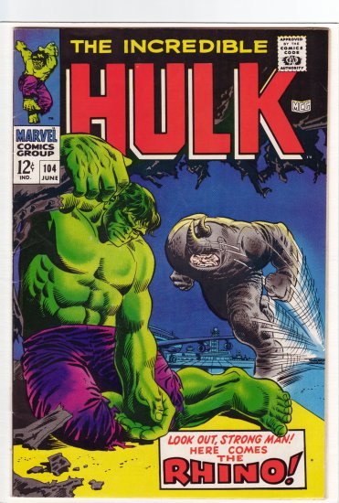 Hulk # 104 VF+ to VF/NM