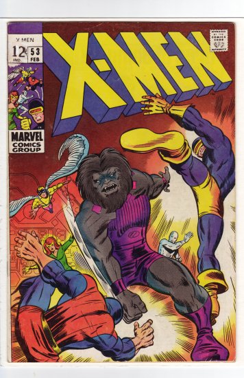 X-Men # 53 VG+ to VG/FN