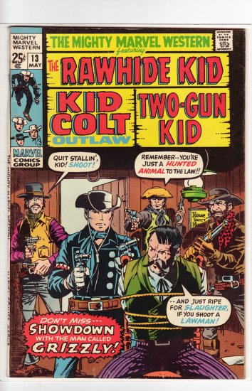 Mighty Marvel Western # 13 VF+ to VF/NM