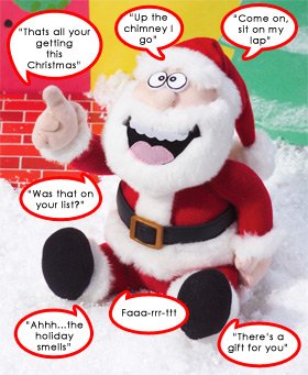 Animated Pull my Finger Santa
