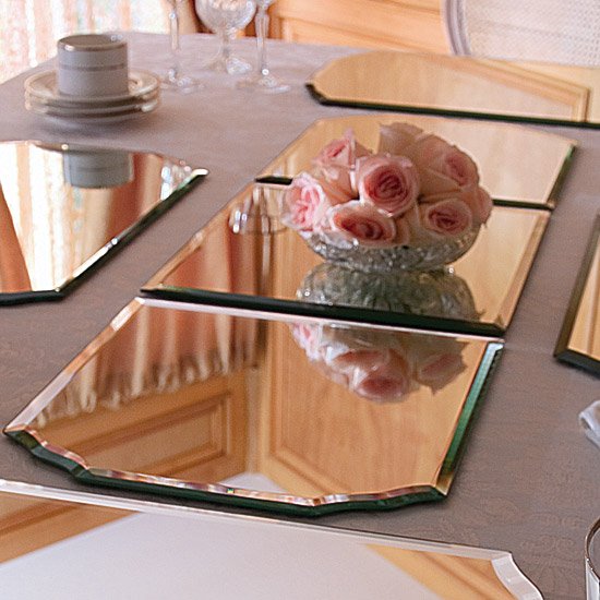 Mirrored 3-Pc Tabletop Runner