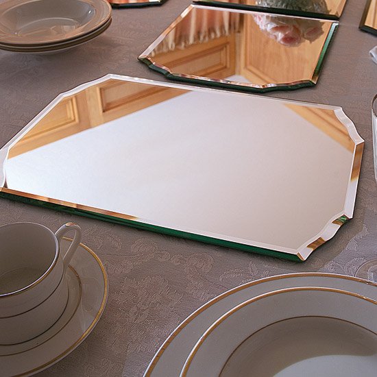 Set of 2 Mirrored Placemats