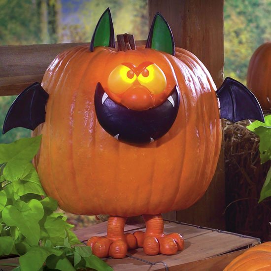 Lighted Pumpkin Decorating Kits -Bats