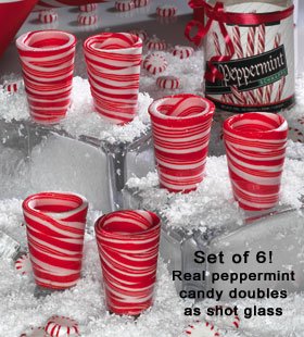 Set Of 6 Candy Shot Glasses