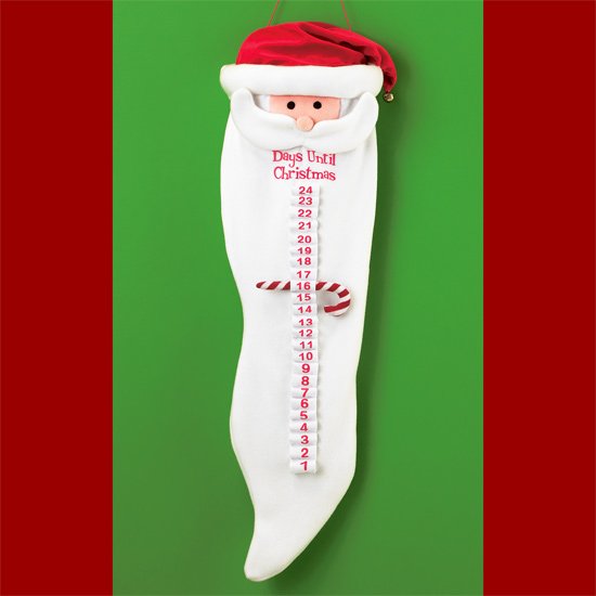 Plush Santa Countdown Calendar
