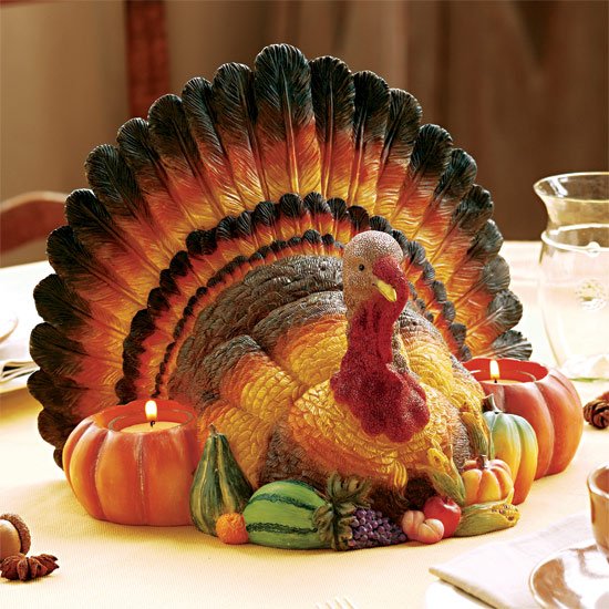 Turkey Centerpiece Candleholder