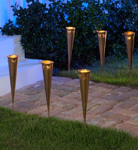 Set of 6 cone-shaped Luminaries