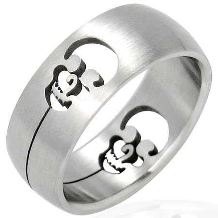 Skull Design Ring Size 9
