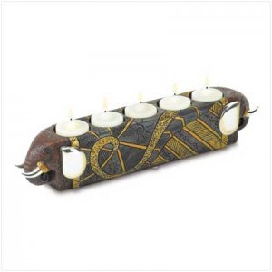 Tribal Elephant Tealight Holder