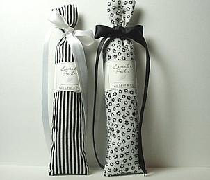 Lavender Sachet - Black & White