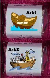 150 Baby Shower - NOAH'S ARK THEMED Nugget Candy Wrappers Favors