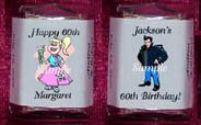 150 - 1950's THEMED BIRTHDAY PARTY Custom Candy Wrappers Favors