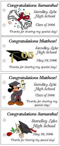 GRADUATION 2008 - ANY YEAR Party Lollipop suckers Favors Tags