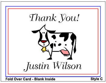Kid FARM ANIMALS Birthday Thank You Cards Notes Kids