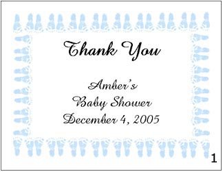 BABY SHOWER Thank You Cards Note Many Styles