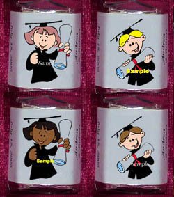 #1 GRADUATION KIDS Candy Custom Wrappers PARTY Favors