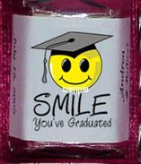 150 GRADUATION SMILEY FACE Candy Custom Wrappers PARTY Favors